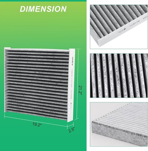 CF10285 Cabin Air Filter with Activated Carbon Compatible with Subaru Toyota Camry 4Runner Rav4 Lexus Pontiac Scion Jaguar Land Rover CP285 in Saudi Arabia