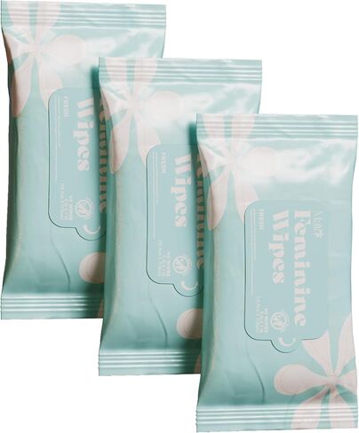 Maya Feminine Wipes by Biopure - Gentle Feminine Wipes for Women, Feminine Hygiene Wipes for Daily Use Freshness - pH Balanced Wipes Resealable Pack of 40 Wipes (3 Pack, Fresh Scent) in Saudi Arabia