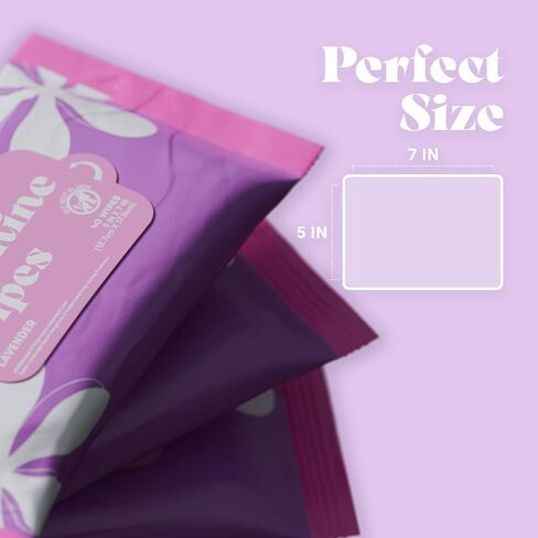 Maya Feminine Wipes by Biopure - Gentle Feminine Wipes for Women, Feminine Hygiene Wipes for Daily Use Freshness - pH Balanced Wipes Resealable Pack of 40 Wipes (3 Pack, Fresh Scent) in Saudi Arabia