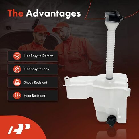 A-Premium Windshield Washer Reservoir Compatible with Select Lexus Models - IS250, IS350, IS F, GS300, GS350, GS430, GS450h, GS460, with (Washer Pump/Cap/Filler Neck/Hose/Bracket/Fluid Level Sensor) in Saudi Arabia