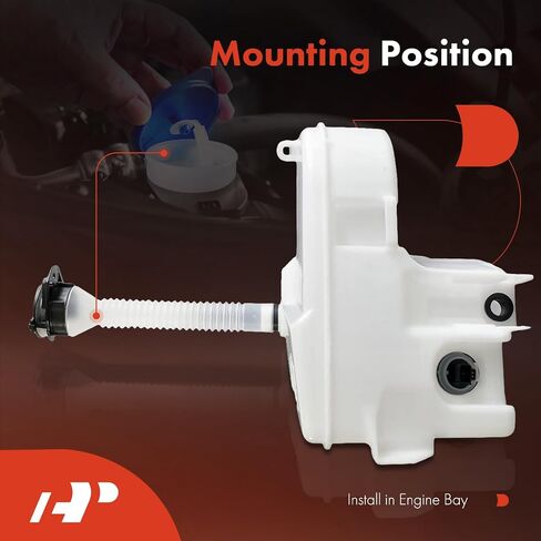 A-Premium Windshield Washer Reservoir Compatible with Select Lexus Models - IS250, IS350, IS F, GS300, GS350, GS430, GS450h, GS460, with (Washer Pump/Cap/Filler Neck/Hose/Bracket/Fluid Level Sensor) in Saudi Arabia