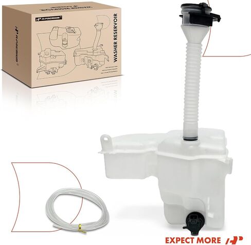 A-Premium Windshield Washer Reservoir Compatible with Select Lexus Models - IS250, IS350, IS F, GS300, GS350, GS430, GS450h, GS460, with (Washer Pump/Cap/Filler Neck/Hose/Bracket/Fluid Level Sensor) in Saudi Arabia