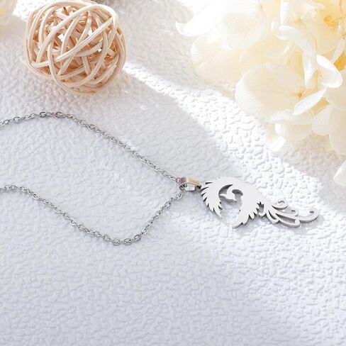 Fullrainbow phoenix pendant necklace Stainless steel Sliver Jewelry for Women phoenix necklace phoenix jewelry for women in Saudi Arabia