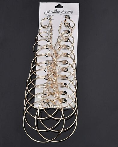 57-60 Pairs Assorted Multiple Stud Hoop Earrings for Women Crystal Pearl Stud Earrings Set in Kuwait