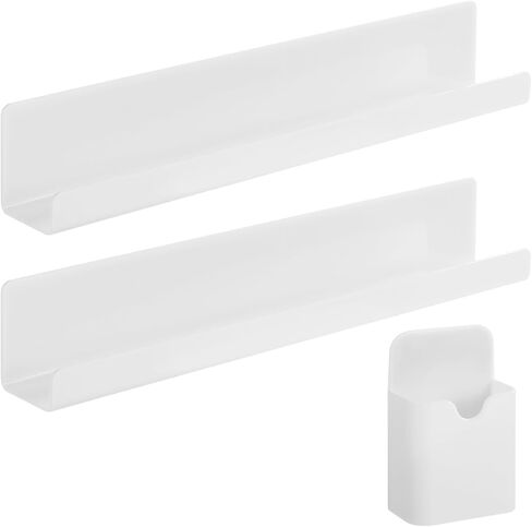 2 PCS Magnetic Book Shelves, Bookshelves for Whiteboard, Magnetic Shelf Metal Floating Book Shelves Rack for Office, Magnetic Book Display Shelf for School Classroom in Saudi Arabia