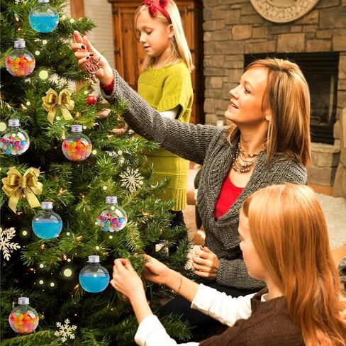 6Pcs Christmas Booze Balls Ornaments, 100ml Capacity Gold-Plated Christmas Drink Balls Shot Glass, Reusable and Fillable Festive Booze Balls for Holiday Parties Home and Christmas Tree Decorations in Saudi Arabia