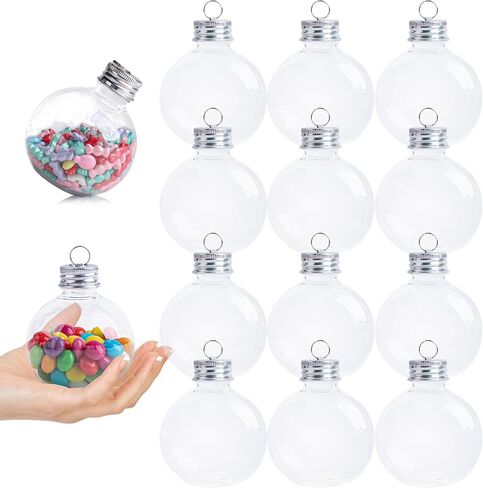 6Pcs Christmas Booze Balls Ornaments, 100ml Capacity Gold-Plated Christmas Drink Balls Shot Glass, Reusable and Fillable Festive Booze Balls for Holiday Parties Home and Christmas Tree Decorations in Saudi Arabia
