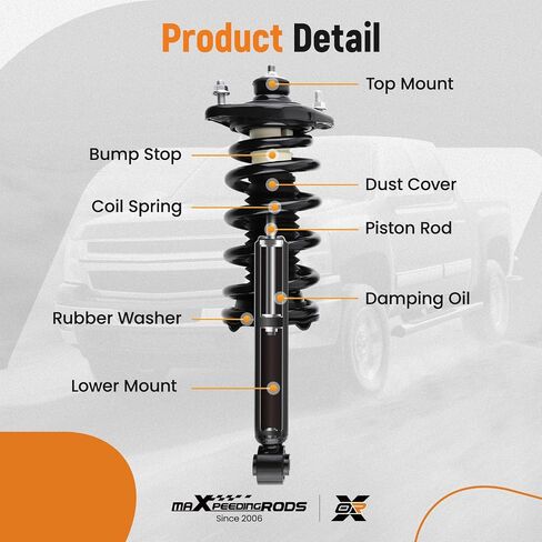 2 قطعة من الدعامات الخلفية من maxpeedingrods لسيارة Honda CR-V 2012-2016 AWD، 272957R 272957L دعامات كاملة لامتصاص الصدمات مع مجموعة زنبركية ملفوفة in Saudi Arabia