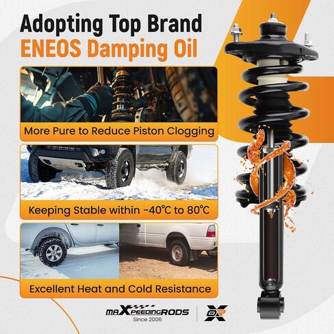 2 قطعة من الدعامات الخلفية من maxpeedingrods لسيارة Honda CR-V 2012-2016 AWD، 272957R 272957L دعامات كاملة لامتصاص الصدمات مع مجموعة زنبركية ملفوفة in Saudi Arabia