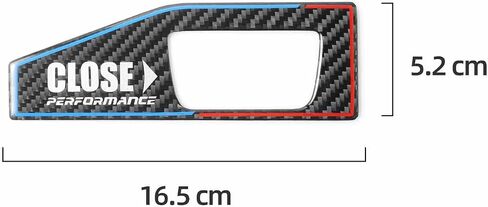 Betterhumz Carbon Fiber Car Rear Trunk Switch Button Sticker for BMW X1 E84 F48 X2 F39 X3 F25 G01 X4 F26 G02 X5 E70 F15 X6 E71 F16 Electric Tailgate Reminder Trim Accessories (Style B) in Kuwait