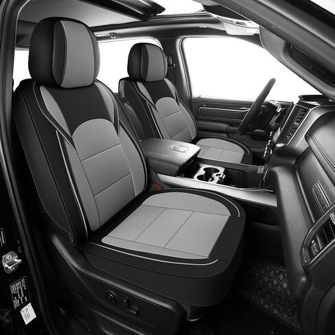 GXT Custom Fit Chevrolet Silverado Seat Covers, Front & Rear Waterproof Leather Car Seat Covers, Seat Cushion Protector Fit for Chevrolet Silverado 2007-2013, 2019-2023(Black) in Kuwait