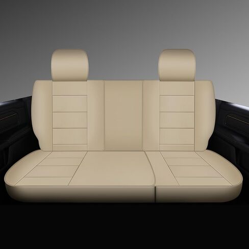 GXT Custom Fit Chevrolet Silverado Seat Covers, Front & Rear Waterproof Leather Car Seat Covers, Seat Cushion Protector Fit for Chevrolet Silverado 2007-2013, 2019-2023(Black) in Kuwait