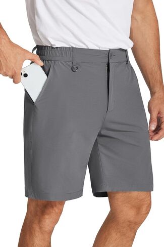 شورت جولف رجالي من COOFANDY مقاس 8 بوصات خفيف الوزن وسريع الجفاف كاجوال شورت للمشي لمسافات طويلة والسفر مع جيوب in Kuwait