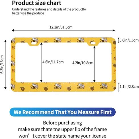 إطار لوحة ترخيص معدني من الألومنيوم من Dujiea مكون من قطعتين بعلم جمهورية الدومينيكان مع أغطية لولبية، وفتحتين لإطار لوحة الترخيص وحامل غطاء بطاقة السيارة للمركبات القياسية الأمريكية in Kuwait