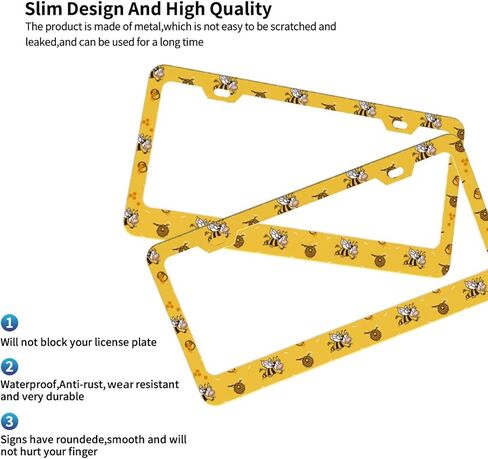 إطار لوحة ترخيص معدني من الألومنيوم من Dujiea مكون من قطعتين بعلم جمهورية الدومينيكان مع أغطية لولبية، وفتحتين لإطار لوحة الترخيص وحامل غطاء بطاقة السيارة للمركبات القياسية الأمريكية in Kuwait