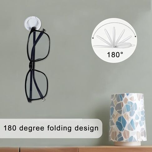 6 Pack Sunglasses Organizer Wall Mounted Sunglasses Holder Wall Hanging Glasses Organizer Sunglass Holder For Wall Adhesive Glasses Organizer Round Wall Mounted For Sunglasses Display(White) in Saudi Arabia