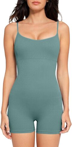Popilush The Shapewear Jumpsuits for Women Sleeveless Adjustable Short Rompers Tummy Control Bodysuits Gym Yoga Fashion 2024 in Saudi Arabia