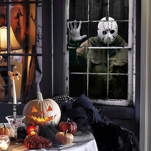 ملحقات الهالوين المرعبة لقلادة النافذة لتزيين الأغطية العالمية الداخلية والخارجية - باللون الأخضر in Kuwait