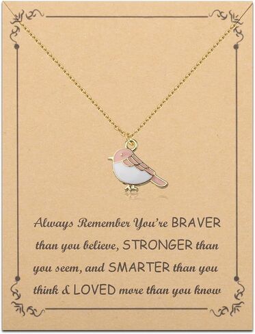 FUSTMW Bird Necklaces for Women Bird Pendant Necklace Bird Lover Gifts Tiny Bird Necklace Cute Bird Jewelry Gifts in Kuwait