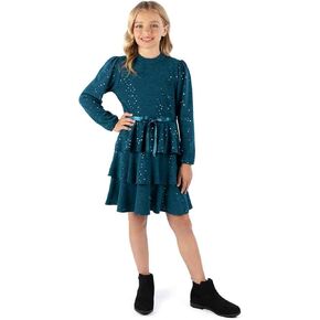 Speechless Girls' Long Sleeve Sweater Knit Party Dress