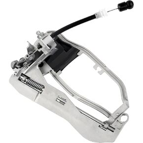 Front Left Driver Side Door Handle Carrier Compatible with BMW E53 X5 2000-2006 Replaces 51218243615 Silver