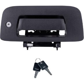 Deal New 1pc Textured Black Rear Truck Bed Tailgate Liftgate Exterior Back Door Handle w/Lock Hole & 2 Keys Replacement Kit Compatible with 07-13 Silverado/Sierra 1500 07-14 2500HD/3500HD New Body