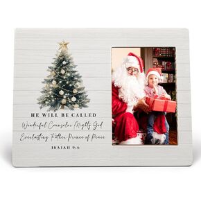 Christmas Picture Frame, Christmas Frame Gifts for Women Coworkers, Christmas Family Gifts, Red Christmas Decoration, Merry and Bright Wood Christmas Photo Frames for 4x6 Photos