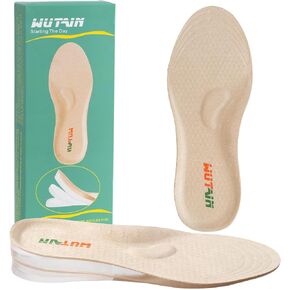 Adjustable Height Increase Insoles for Women Men 3 Layers Gel Heel Lift for Leg Length Discrepancy,Heel Pain,Spurs,Achilles Tendinitis, Shoe Lifts Increase by 1.57 Inches （1 Pair Small）