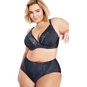 Plus Size Florence Contour Bra in Navy SPOT