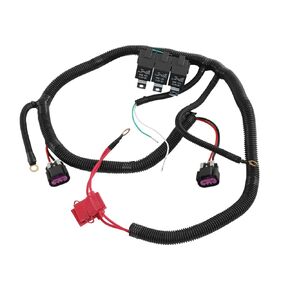 CARMOCAR Electric Dual Fan Upgrade Wiring Harness Kit Compatible with 1999–2006 GM ECU Control Cooling Fan Wire Harness Replace 7L5533A226T