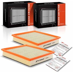 A-Premium 2-PC Engine Air Filter Compatible with Ford Mustang 2005 2006 2007 2008 2009 2010, 4.0L 4.6L