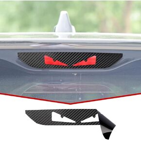 JeCar Third Brake Light Decal Carbon Fiber High Mount 3rd Brake Light Sticker Compatible with Jeep Compass 2011-2016/Grand Cherokee 2011-2020/Durango 2011-2020