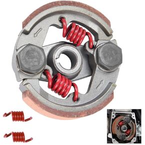 Heavy Duty Clutch Pad & Extra 2 Springs 43cc 47cc 49cc 50cc 2-Stroke Engine Racing Clutch Pads for Mini Moto Pocket Rocket Kid Bike ATV SYX Moto Red