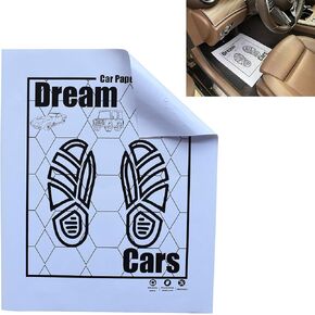 White Car Paper Floor Mats : 50 Pcs Disposable Floor Cars Auto Vehicles Automotive Mat Covers Protector Detailing Detail Wash Temporary Sticky 16x20inch Paper Floor Mats for Cars