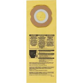 أكياس فلتر Shop-Vac 9198800 عالية الكفاءة للاستعمال مرة واحدة، لمكنسة الظهر سعة 4 جالون، التقاط جاف، أبيض، (عبوتان)