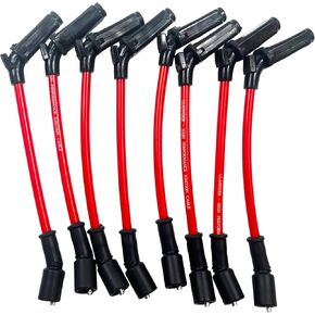 8 قطعة 10 مللي متر مجموعة أسلاك توصيل الإشعال عالية الأداء متوافقة مع تشيفي جي إم سي LS1 Vortec 4.8L 5.3L 6.0L 1999-2006 كابل الإشعال in Kuwait