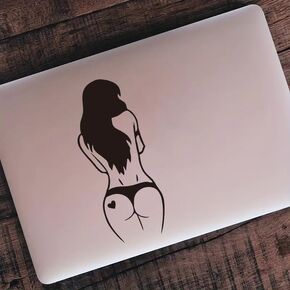 Sexy Female Charming Back Silhouette Car Decal - Provocative Vinyl Sticker for Customized Vehicle Exterior -XY160(White)