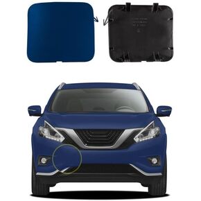 Car Front Bumper Tow Hook Cover Compatible with Nissan Murano 2015 2016 2017 2018 Trailer Cover Cap 622A0-5AA1H 622A0-5AA0H 622A0-5BC0H Small Lid Towing Eye Cap Black