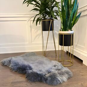 Sheepskin Area Rug Real Sheepskin Wool Area Rug for Linving Room, Bedroom, Rugs, Sofas and Decor. 2 x 3 ft Sheepskin Rug (Natural White, 2 x 3 ft Sheepskin)