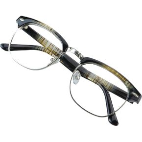 VisionGlobal Blue Light Blocking Glasses for Women, Anti Eyestrain, Stylish Oval Frame, Anti Glare
