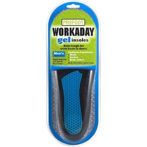 ProFoot Workaday Gel Insoles, Men's 8-13, 1 pr