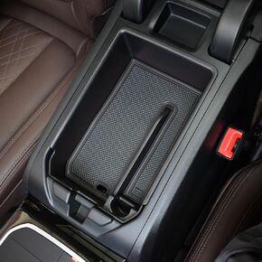 TACOBRO Center Console Organizer Tray Compatible with BMW X3 2018 2019 2020 2021 2022 2023 2024 G01 Accessories, Fit X4 2019-2024 2025 G02 Armrest Secondary Storage Black Trim