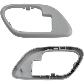Interior Door Handle Trim Bezel Fits 1995-1999 Silverado Suburban Yukon Tahoe C1500 C2500 C3500 K1500 K2500 K3500 Replace 15708080 15708079, Left Driver & Right Passenger Side Gray Color