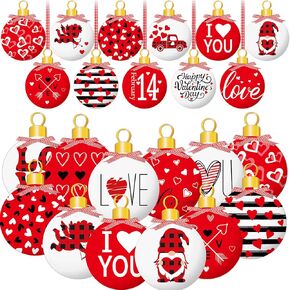 Valentine's Day Tree Hanging Decorations Wood Ornaments Valentines Ball Ornaments Love Heart Gnome Cutouts Valentines Day Welcome Hello Spring Galentine's Day Home Party Decor Supplies Hanging Craft in Kuwait