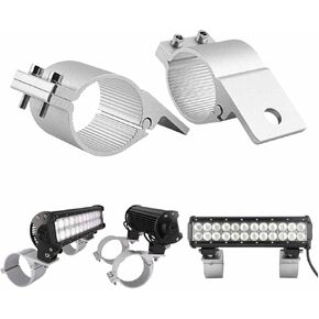 Roof Roll Cage Holder, 2 in Tube Clamps Mounting Brackets Aluminum Nudge Bar Tube Clamp Mounting Bracket Kit on Truck ATV UTV, 2PCS