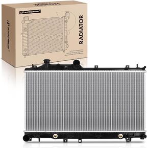 A-Premium Engine Coolant Radiator Assembly with Transmission Oil Cooler Compatible with Subaru Forester 2009 2010 2011 2012 2013 H4 2.5L Turbocharged, Automatic Transmission, Replace# 45119SC020