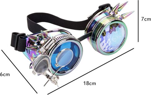 نظارات Lelinta Vintage Steampunk نظارات الهالوين إكسسوارات أزياء للرجال والنساء والحفلات التنكرية in Kuwait
