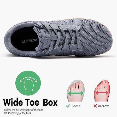 Men's Wide Walking Shoes Barefoot Sneakers Minimalist Running Shoes Zero Drop Sole Trainer Breathable Casual Athletic Shoe in Saudi Arabia