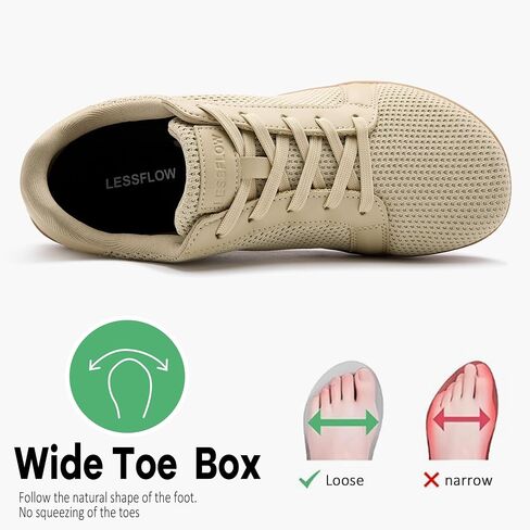 Men's Wide Walking Shoes Barefoot Sneakers Minimalist Running Shoes Zero Drop Sole Trainer Breathable Casual Athletic Shoe in Saudi Arabia