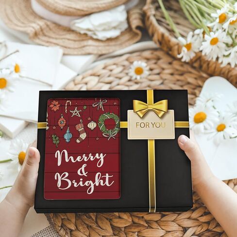 Christmas Picture Frame, Christmas Frame Gifts for Women Coworkers, Christmas Family Gifts, Red Christmas Decoration, Merry and Bright Wood Christmas Photo Frames for 4x6 Photos in Saudi Arabia
